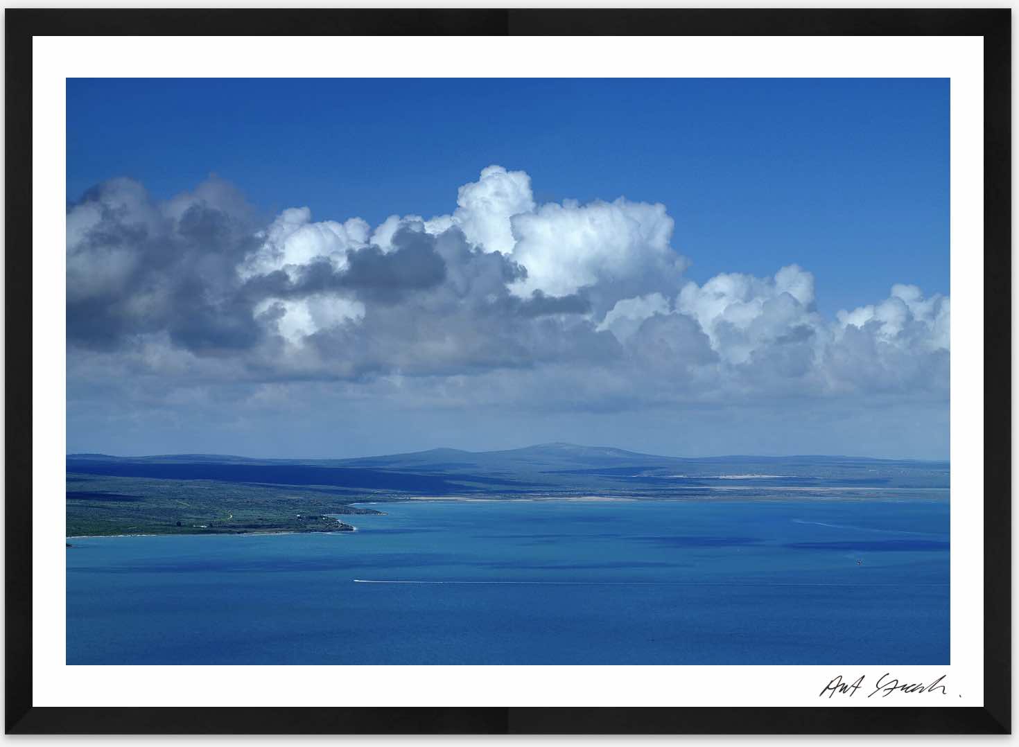 Seascape 5: Framed High-Quality Photography Art Print.