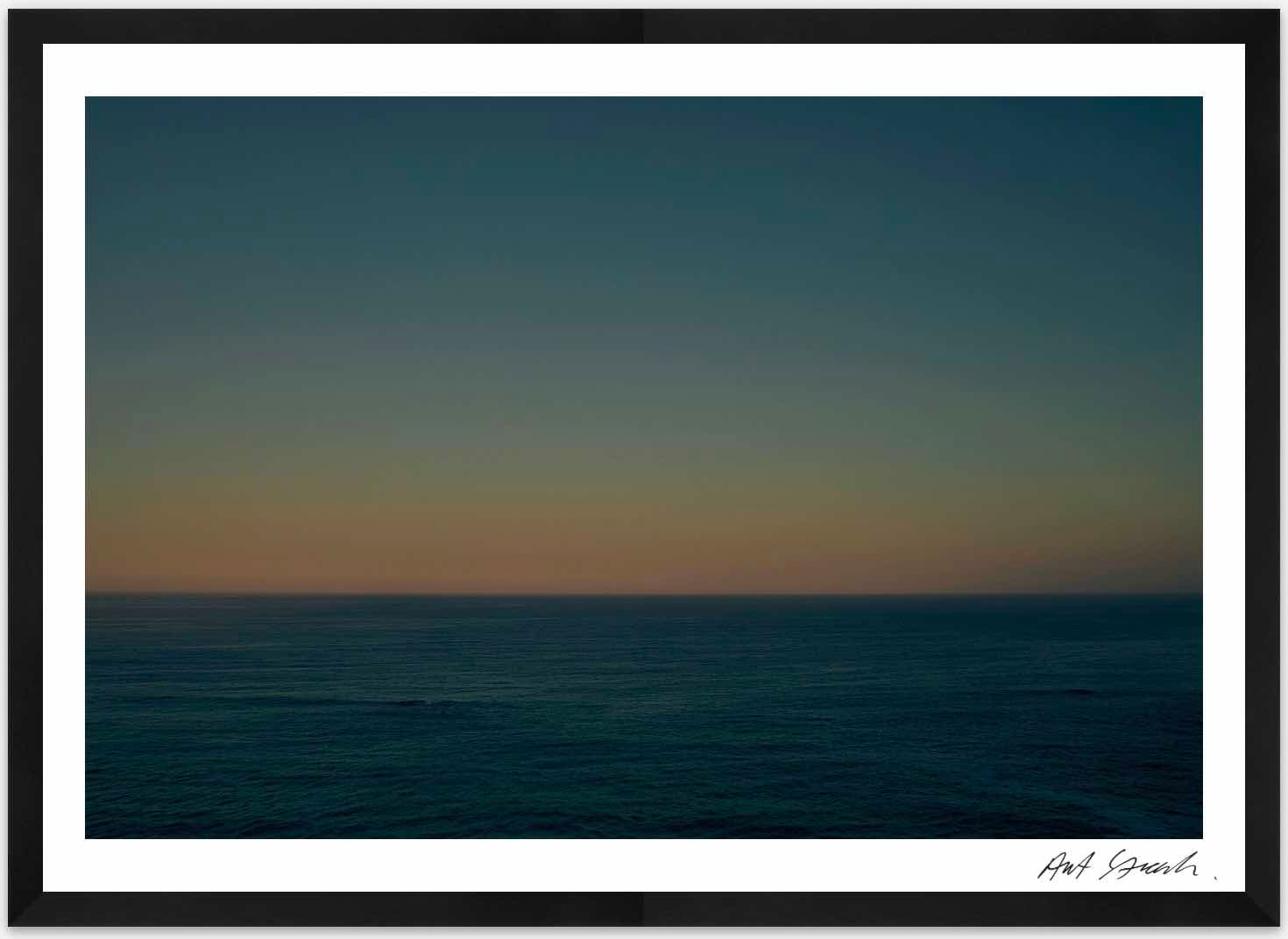 Seascape 6: Framed High-Quality Photography Art Print.