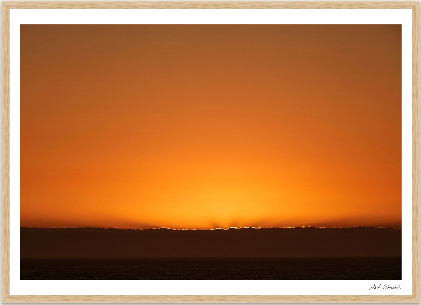 Seascape 10:  Framed High-Quality Photography Art Print.