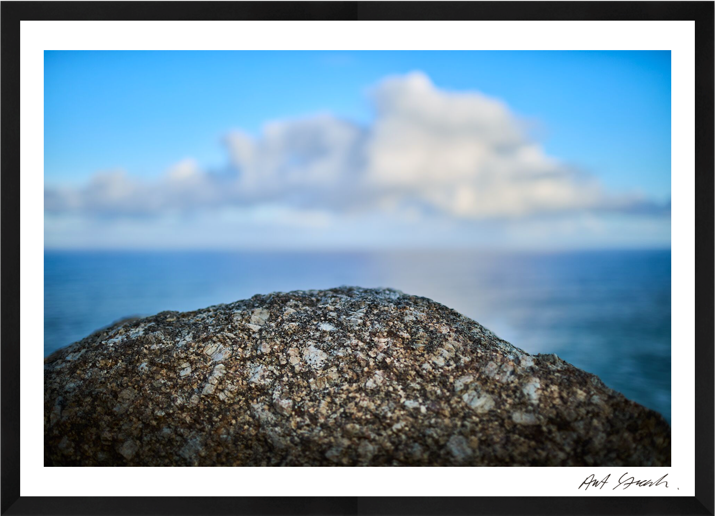 Seascape 11: Framed High-Quality Photography Art Print.