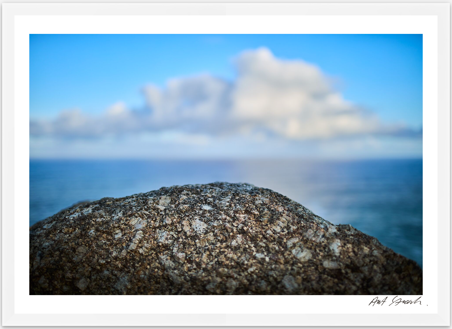 Seascape 11: Framed High-Quality Photography Art Print.