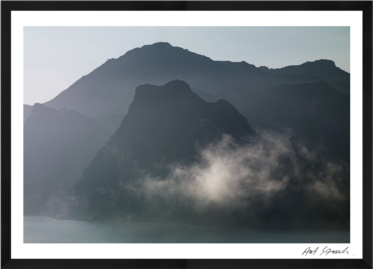 Seascape 13: Framed High-Quality Photography Art Print.
