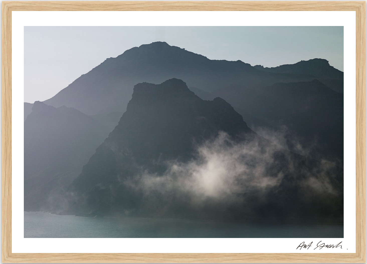 Seascape 13: Framed High-Quality Photography Art Print.