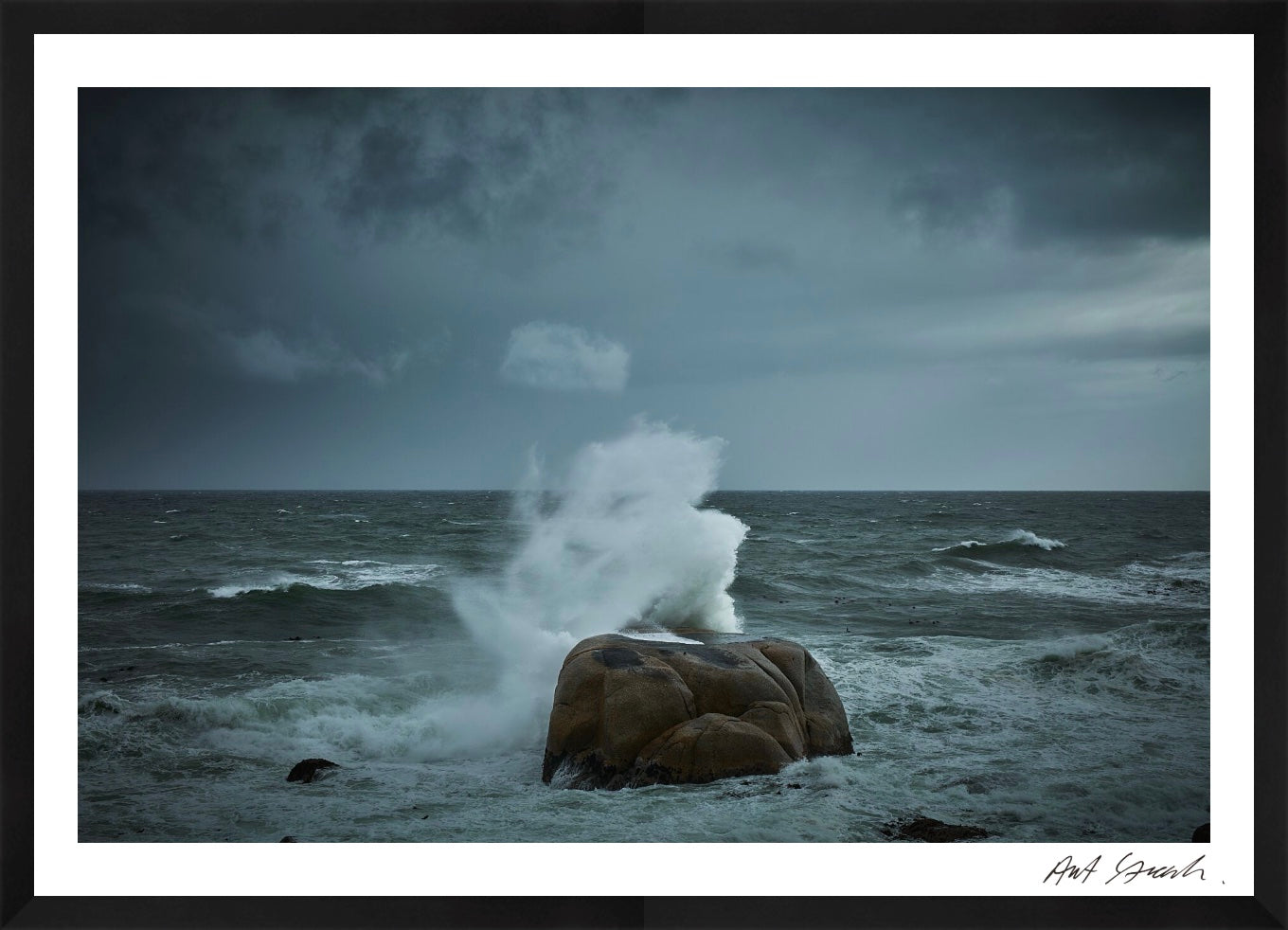 Meereslandschaft 7: Gerahmter hochwertiger Fotografie-Kunstdruck.