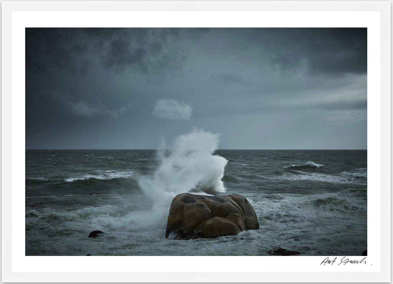Meereslandschaft 7: Gerahmter hochwertiger Fotografie-Kunstdruck.