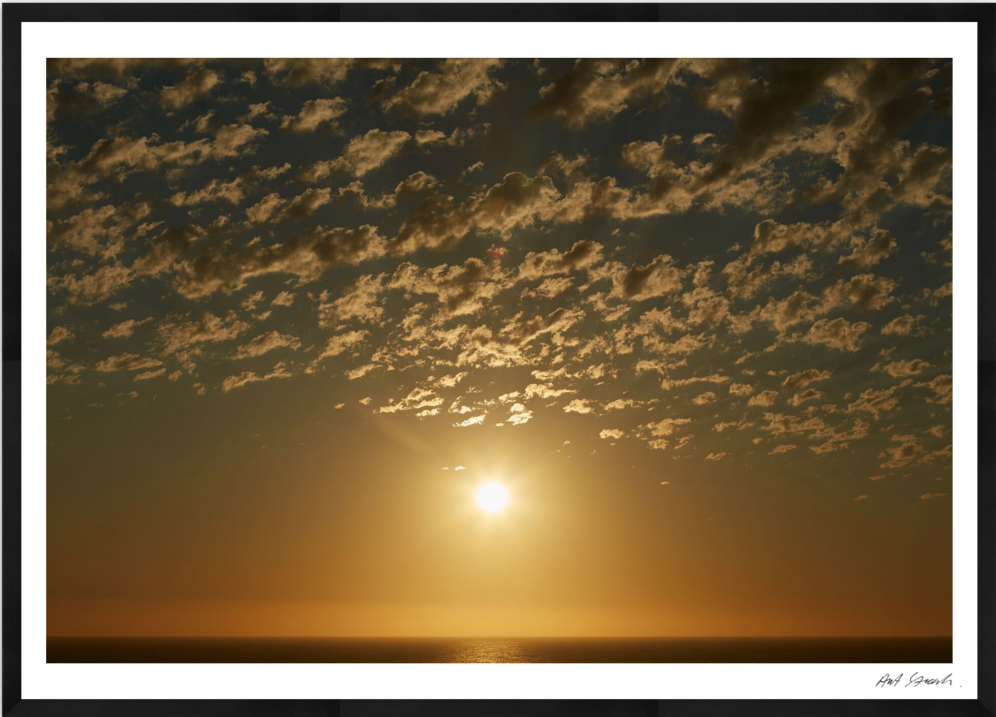 Seascape 9: Framed High-Quality Photography Art Print.