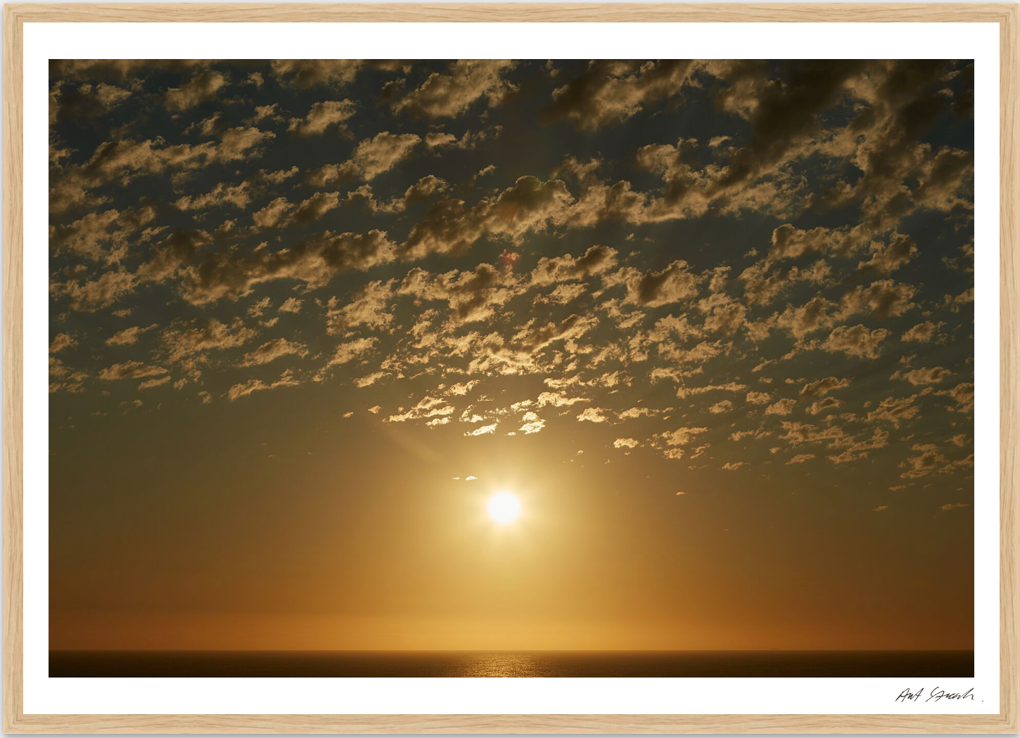Seascape 9: Framed High-Quality Photography Art Print.