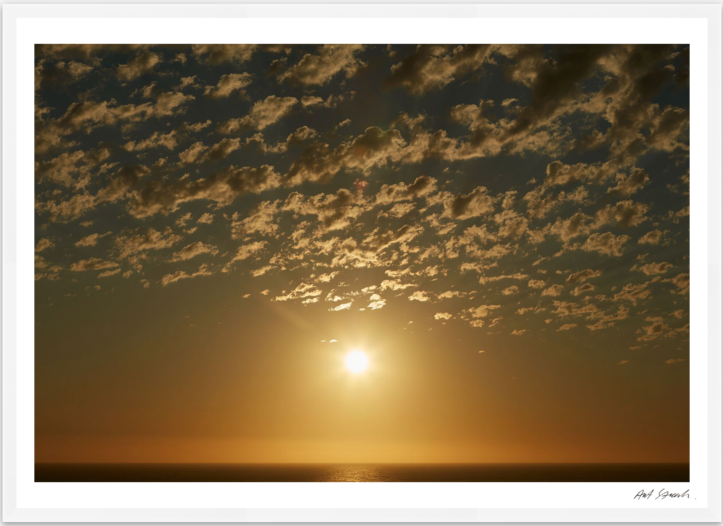 Seascape 9: Framed High-Quality Photography Art Print.