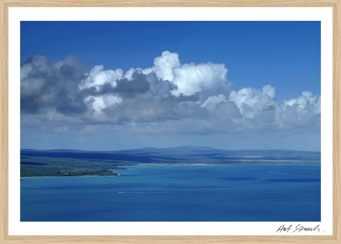 Seascape 5: Framed High-Quality Photography Art Print.