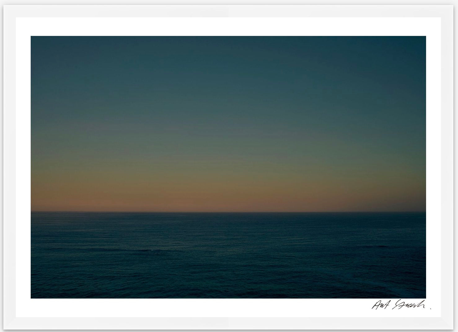 Seascape 6: Framed High-Quality Photography Art Print.